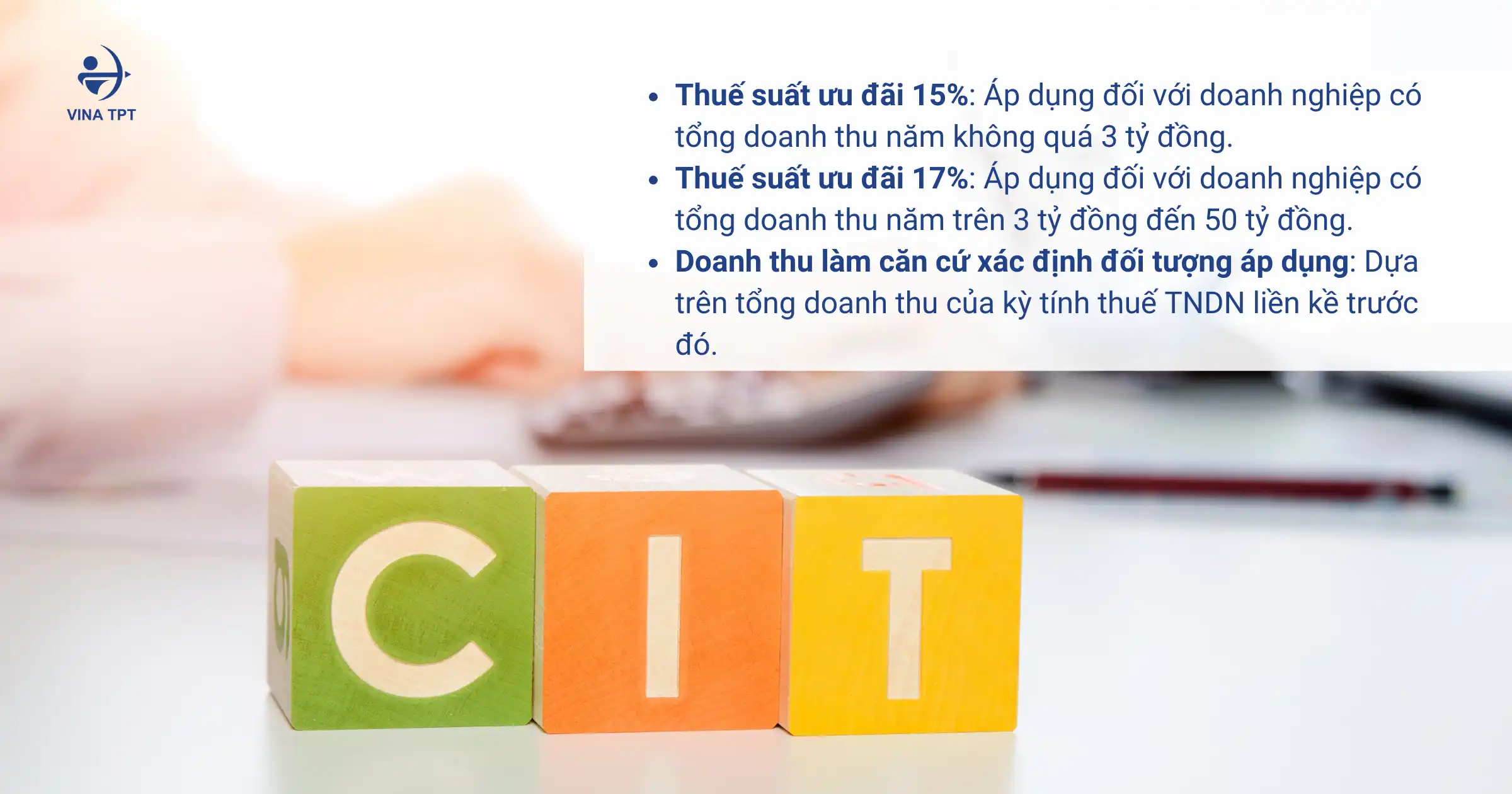 Mức thuế suất ưu đãi thuế TNDN