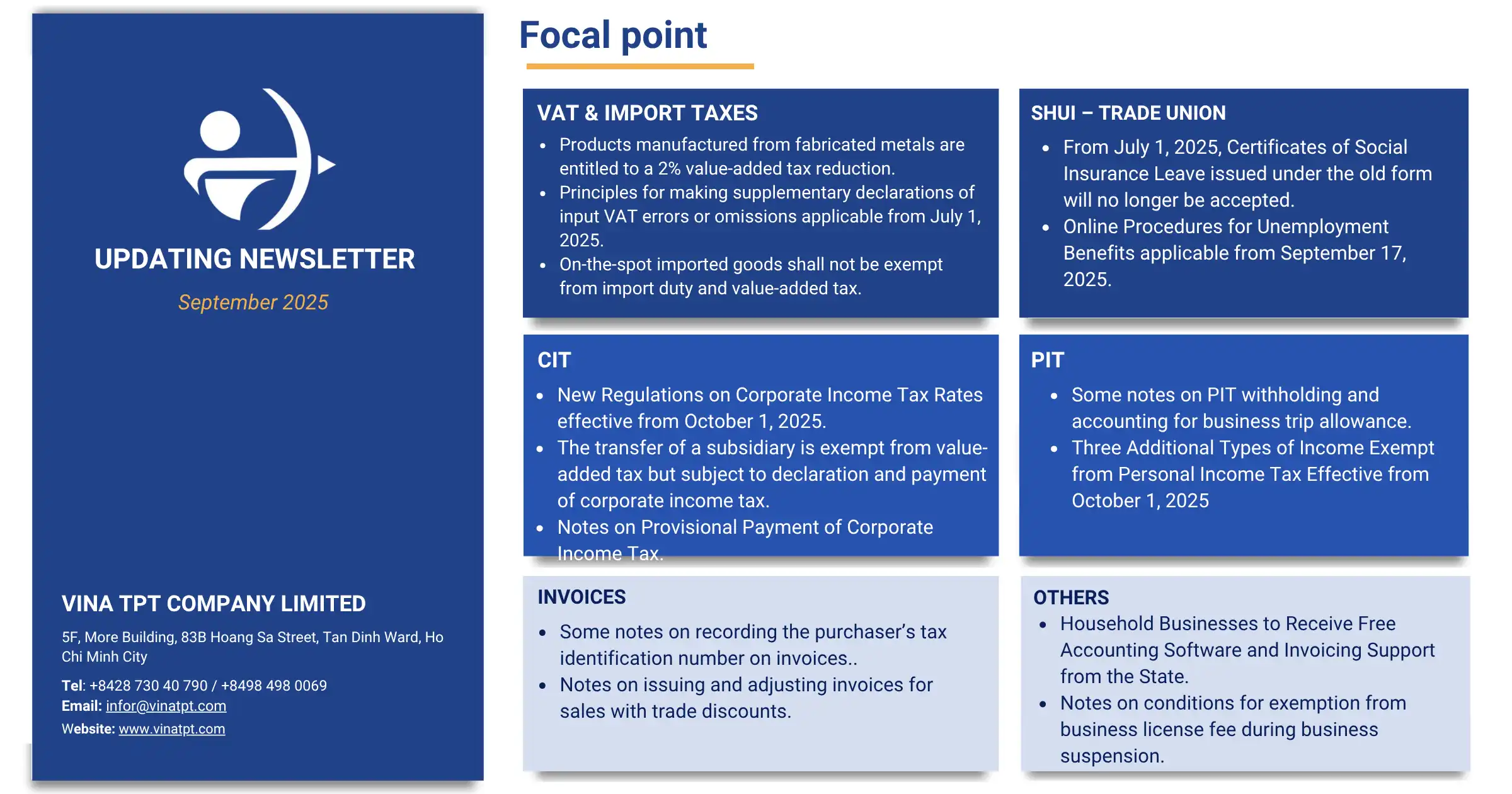 Updates on new regulations regarding tax, e-invoices, and social insurance September 2025 (2)