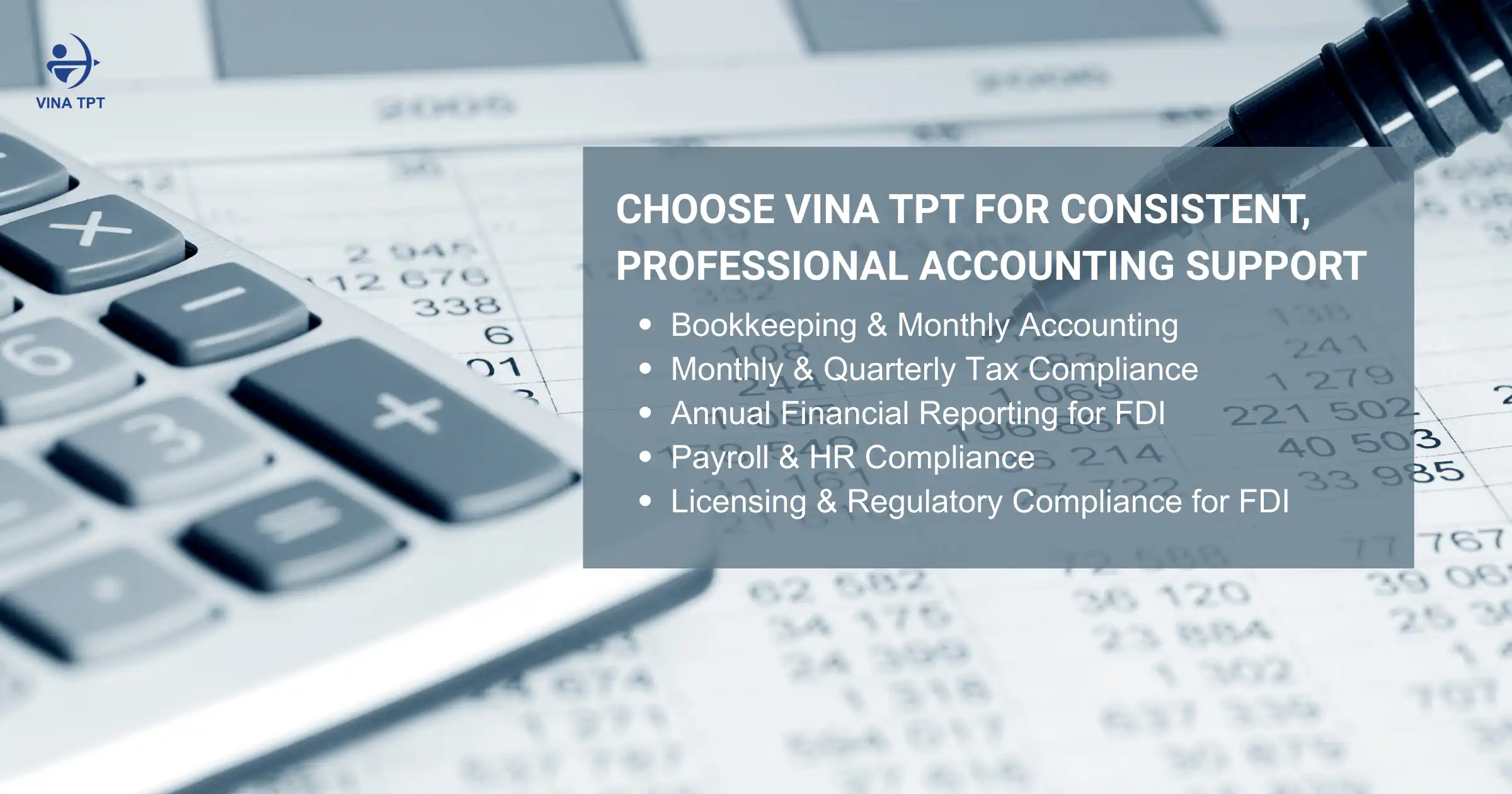 Choose Vina TPT for consistent, professional accounting support