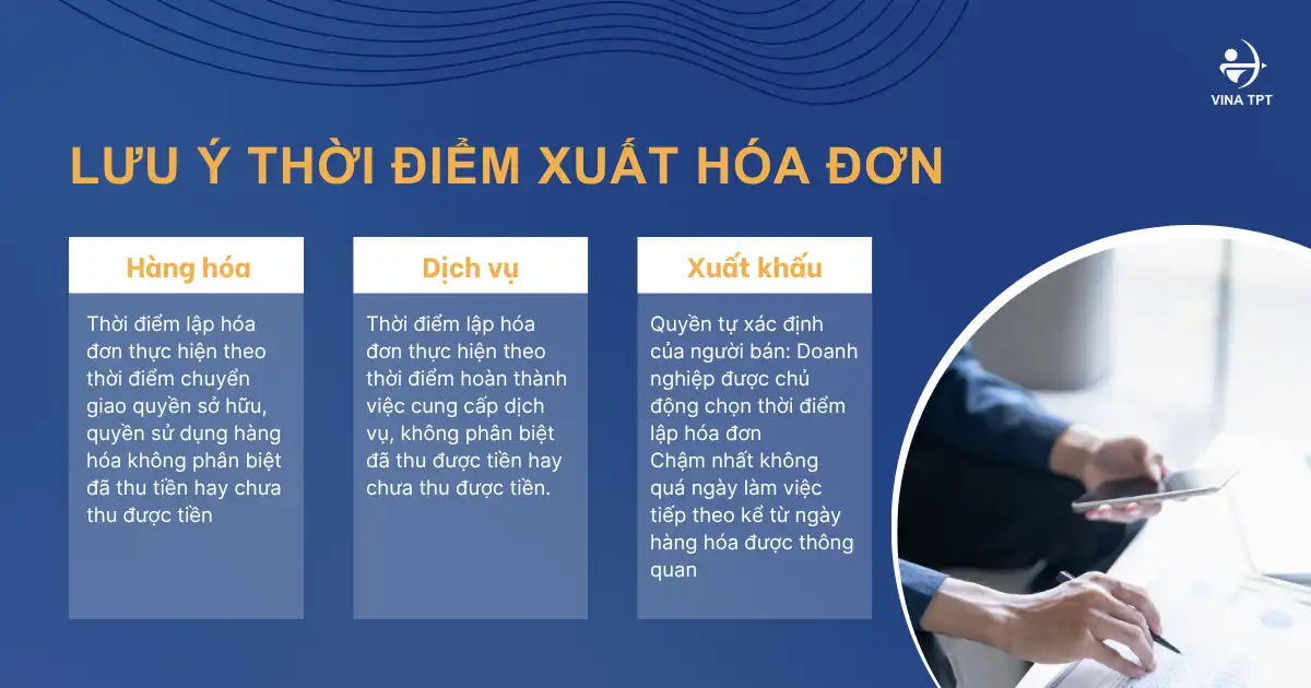 lưu ý thời điểm xuất hóa đơn theo nghị định 70