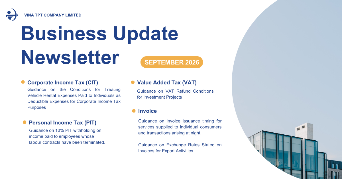 Vietnam tax update september 2026