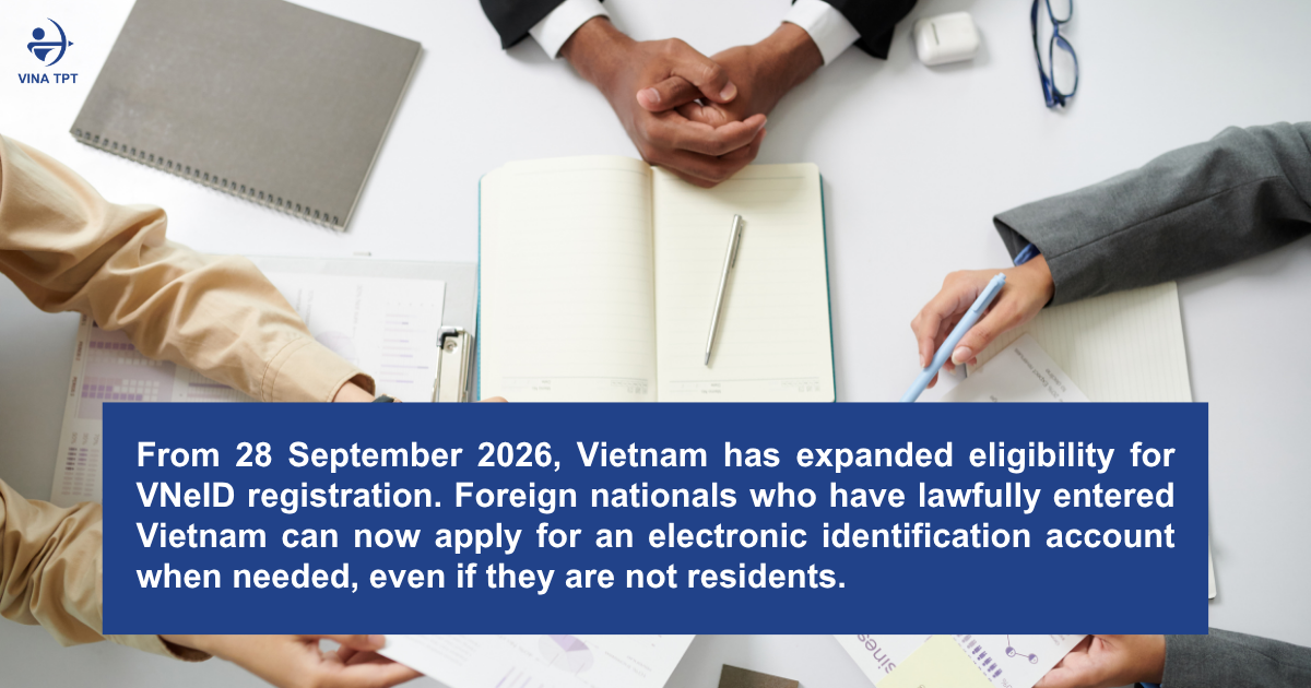 non resident can apply VNeID for foreigners